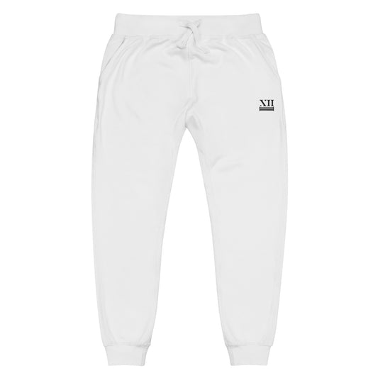 12:2 Logo Branded - Unisex Fleece Sweatpants (Black Design)