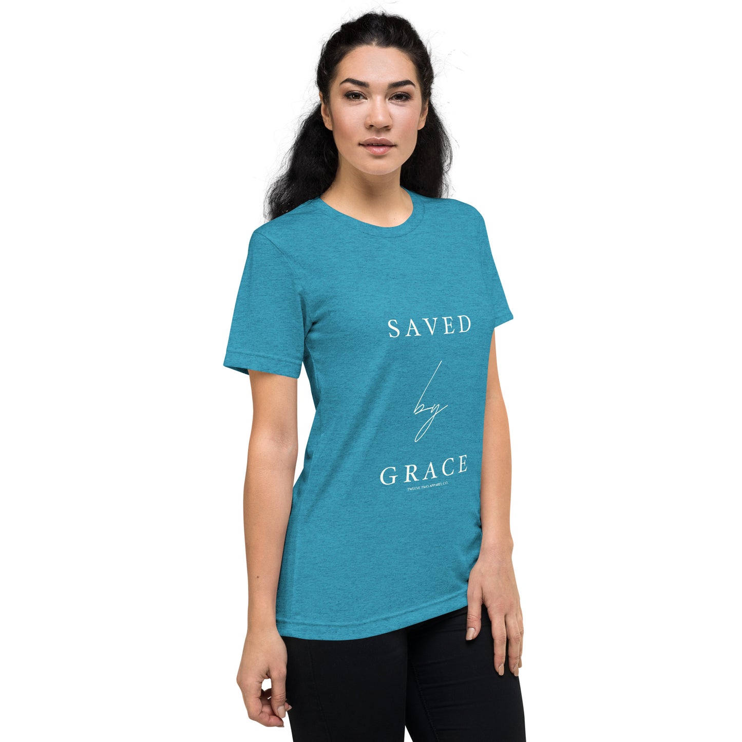 Saved by Grace - Unisex Fitted T