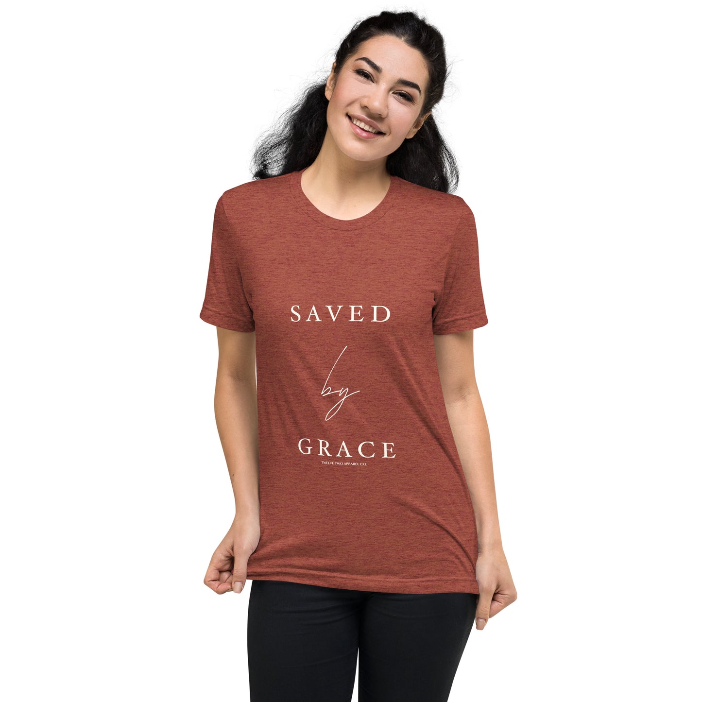 Saved by Grace - Unisex Fitted T