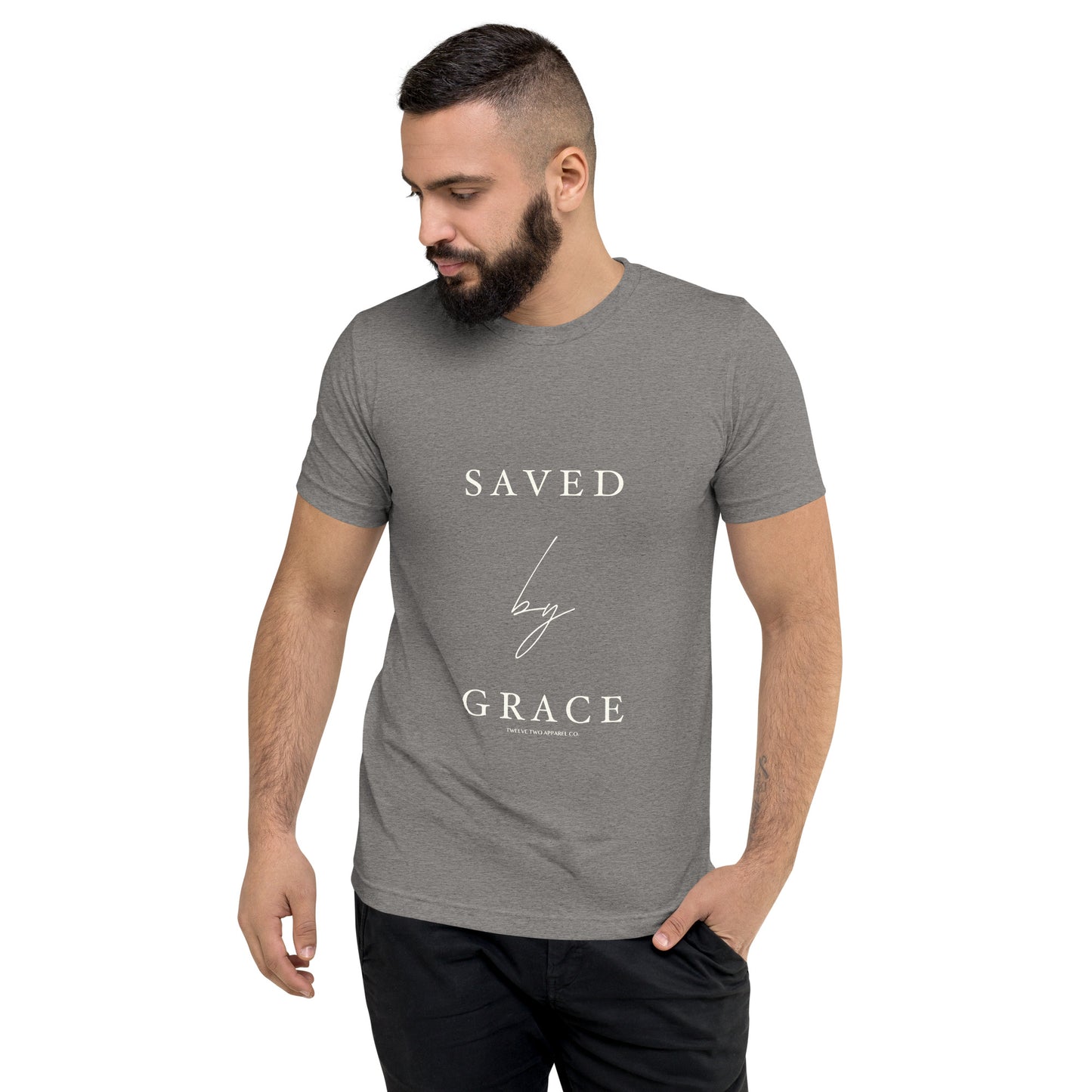 Saved by Grace - Unisex Fitted T